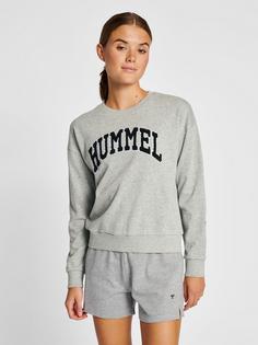 Rückansicht von hummel hmlIC BILLIE SWEATSHIRT Sweatshirt Damen GREY MELANGE