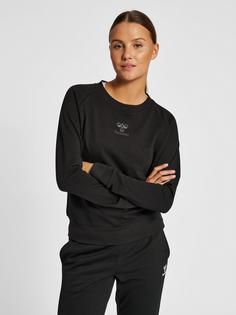 Rückansicht von hummel hmlICONS WOMAN SWEATSHIRT Sweatshirt Damen BLACK