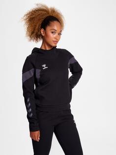 Rückansicht von hummel hmlTRAVEL SWEAT HOODIE WOMAN Hoodie Damen BLACK