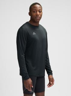 Rückansicht von Newline nwlBEAT T-SHIRT L/S Funktionsshirt Herren BLACK