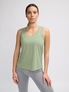 Rückansicht von hummel hmlMT LIGHT BURNOUT TANKTOP Funktionsshirt Damen SEAGRASS