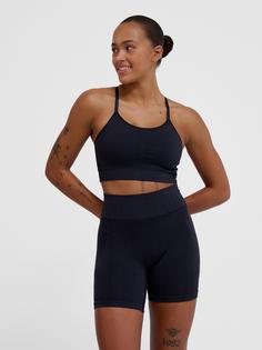 Rückansicht von hummel hmlMT DEFINE SEAMLESS PADDED BRA Funktionstop Damen BLUE INDIGO