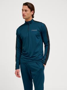 Rückansicht von hummel hmlTE STRENGTH PL HALF ZIP Funktionssweatshirt Herren REFLECTING POND
