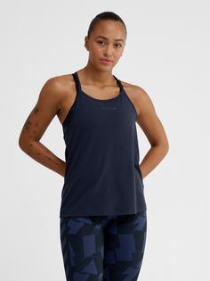 Rückansicht von hummel hmlMT VANJA STRAP TANKTOP Funktionsshirt Damen NIGHT SKY