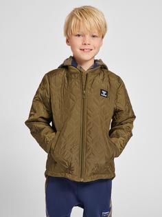 Rückansicht von hummel hmlMULE THERMO JACKET Outdoorjacke Kinder DARK OLIVE