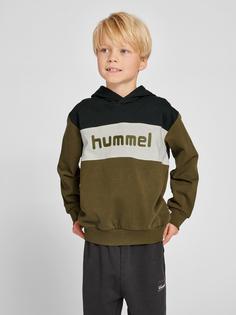 Rückansicht von hummel hmlMORTEN HOODIE Hoodie Kinder DARK OLIVE