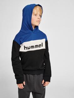 Rückansicht von hummel hmlMORTEN HOODIE Hoodie Kinder SODALITE BLUE