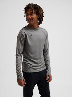 Rückansicht von hummel Funktionssweatshirt STEEL GRAY
