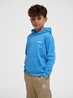 Rückansicht von hummel Hoodie Kinder LICHEN BLUE