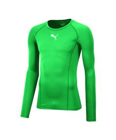 PUMA LIGA Baselayer Warm Longsleeve Kids Funktionsshirt Kinder gruenweiss