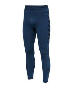 hummel First Seamless Training Tight Thermounterhose Herren blau