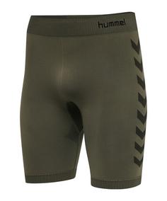 hummel hmlFIRST Seamless Short Thermounterhose Herren khaki