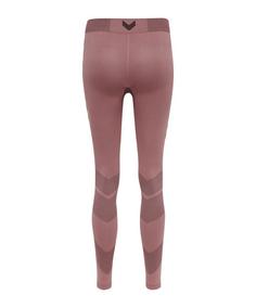 Rückansicht von hummel hmlFIRST Seamless Tight Damen Thermounterhose Damen rosa
