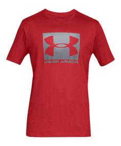 Under Armour Boxer Sportstyle T-Shirt Laufshirt rotgrau