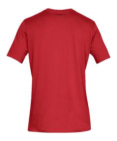 Rückansicht von Under Armour Boxer Sportstyle T-Shirt Laufshirt rotgrau