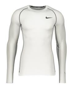 Nike Pro Underwear Mock Funktionsshirt Herren weissschwarz