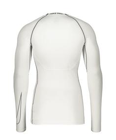 Rückansicht von Nike Pro Underwear Mock Funktionsshirt Herren weissschwarz