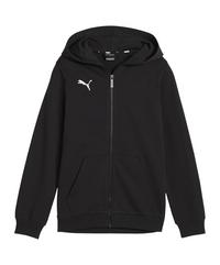 PUMA teamGOAL Casuals Kapuzenjacke Kids Trainingsjacke Kinder - schwarzweiss