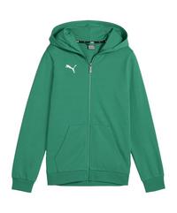 PUMA teamGOAL Casuals Kapuzenjacke Kids Trainingsjacke Kinder - gruenweiss