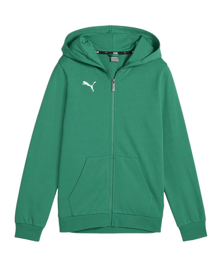 PUMA PUMA teamGOAL Casuals Kapuzenjacke Kids Trainingsjacke Kinder - gruenweiss - 0 | SportScheck
