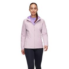 Rückansicht von Mammut Rime Light Flex Hooded Funktionsjacke Damen alpine calamint