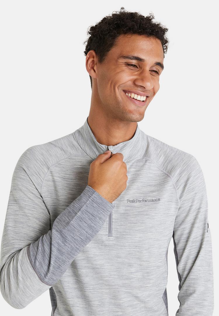 Peak Performance Peak Performance M Magic Half Zip Langarmshirt Herren - GRAU - 0 | SportScheck