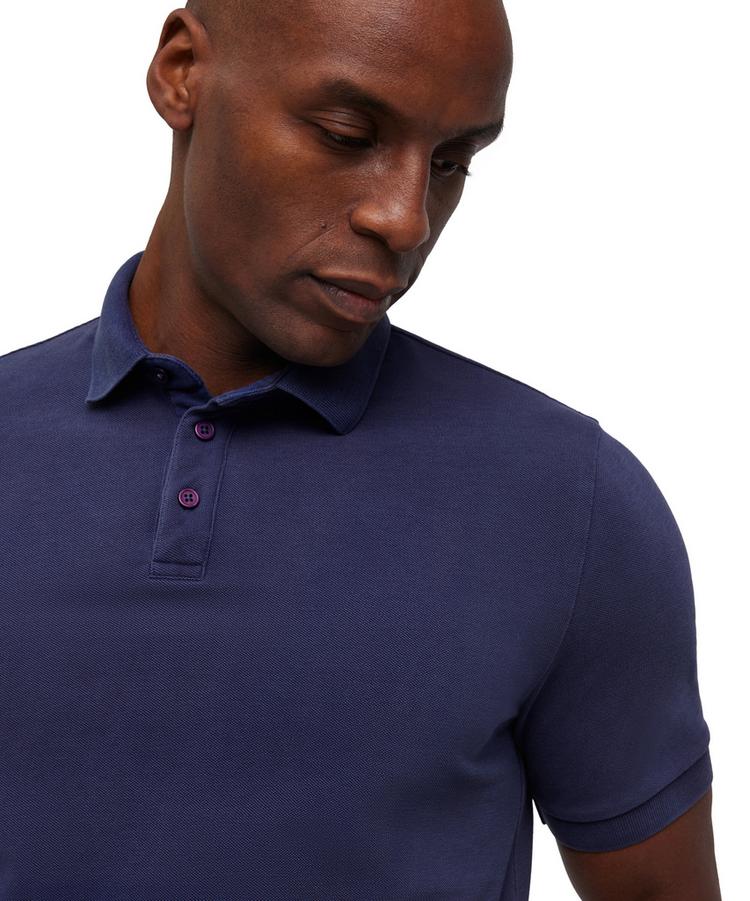 Falke Falke Pima Pique Poloshirt Herren - space blue (6116) - 3 | SportScheck