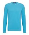 Falke Crew Neck Cotton Piqu&eacute; Strickpullover Herren - azzurro (6894)