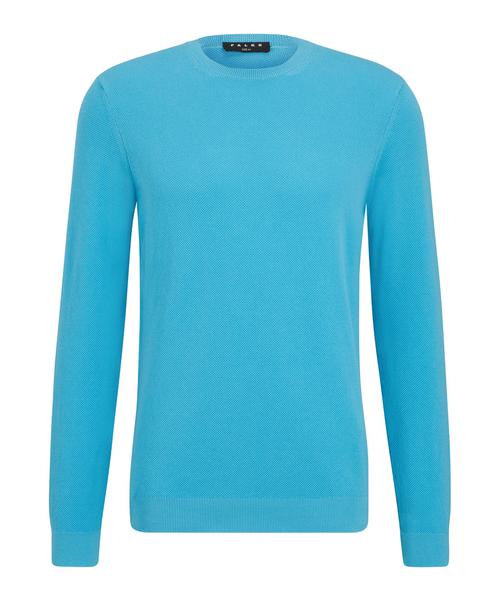 Falke Crew Neck Cotton Piqu&eacute; Strickpullover Herren
