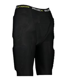 Rückansicht von Select Kompressions-Hose mit Polster Thermounterhose schwarz