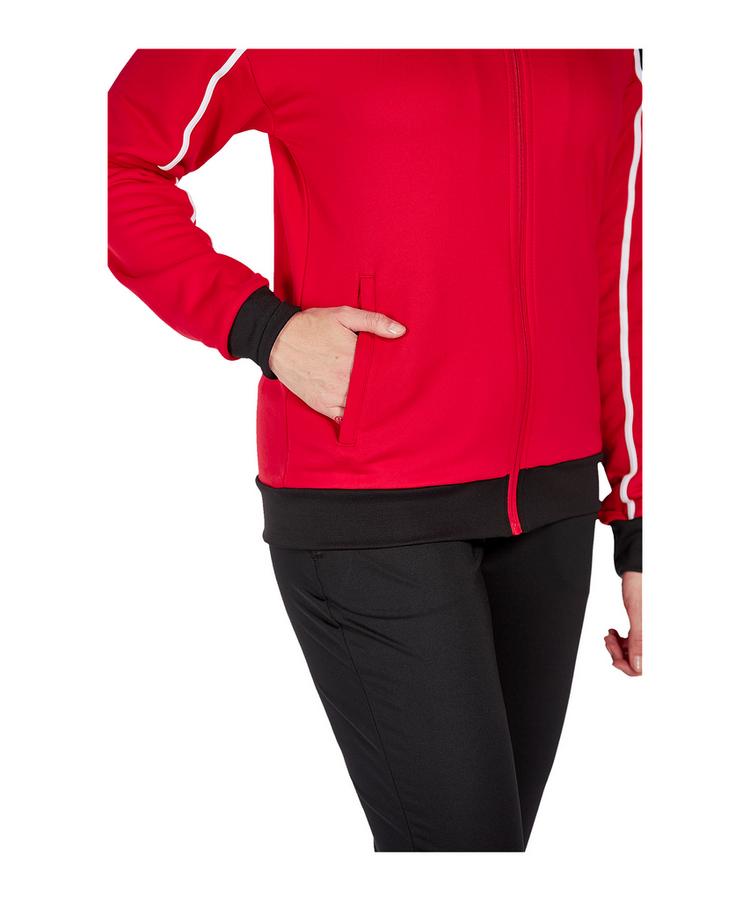 Erima Erima Change by Kapuzenjacke Damen Trainingsjacke Damen - rotschwarz - 1 | SportScheck