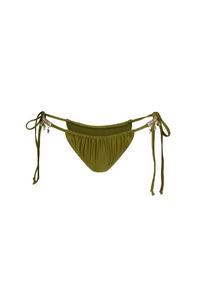 Moda Minx Seychellen Seestern Bikini Hose Damen - Shimmer Olive