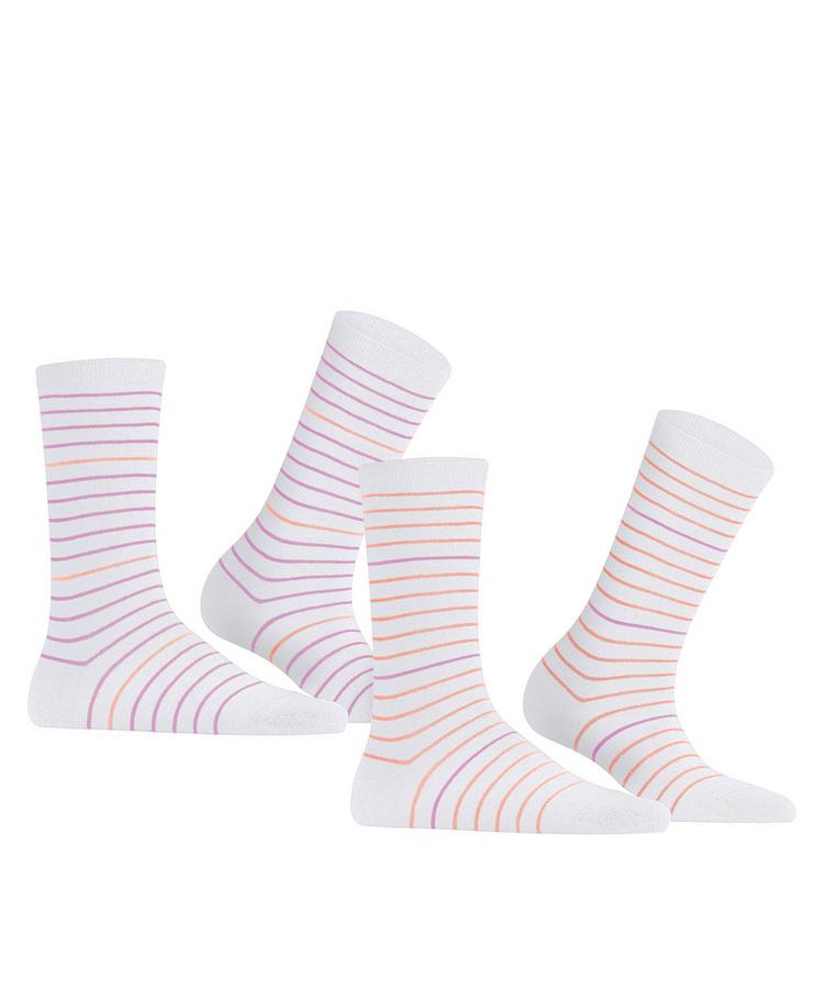ESPRIT ESPRIT Fine Stripe  2-Pack Socken Damen - white (2000) - 0 | SportScheck