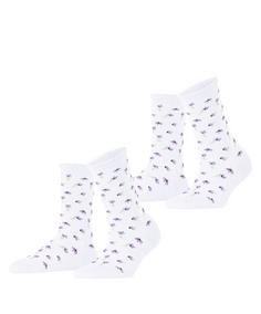 ESPRIT Petite Flowers SO  2-Pack Freizeitsocken Damen white (2000)