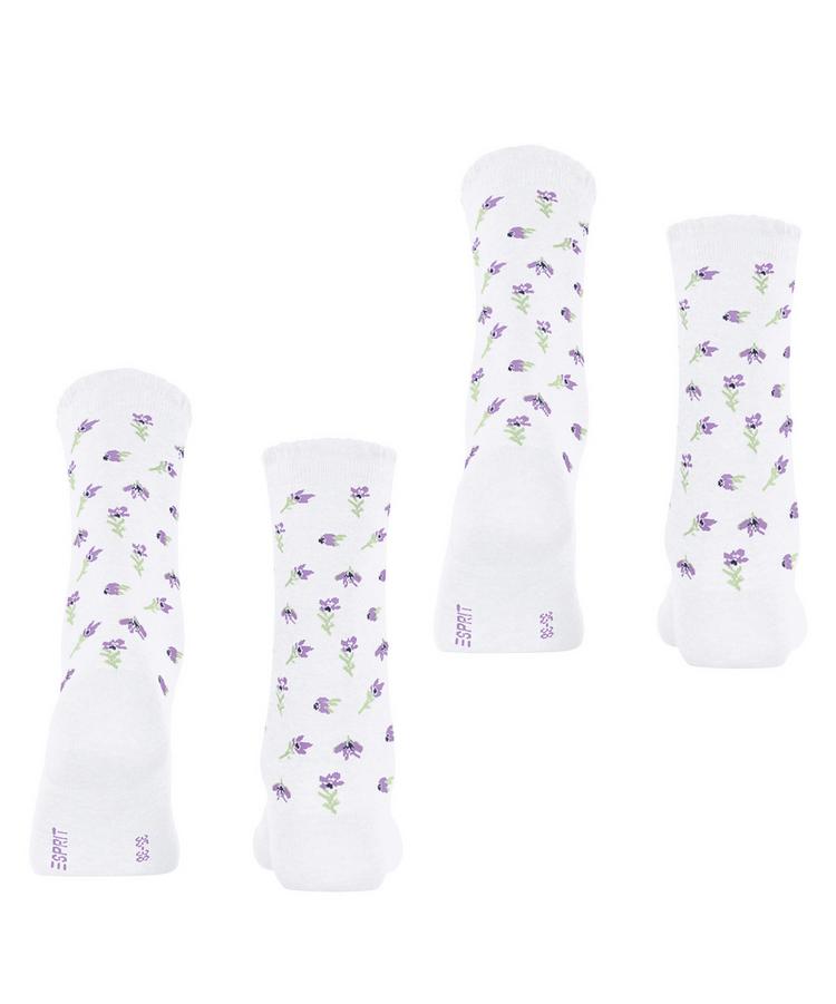 ESPRIT ESPRIT Petite Flowers SO  2-Pack Socken Damen - white (2000) - 0 | SportScheck