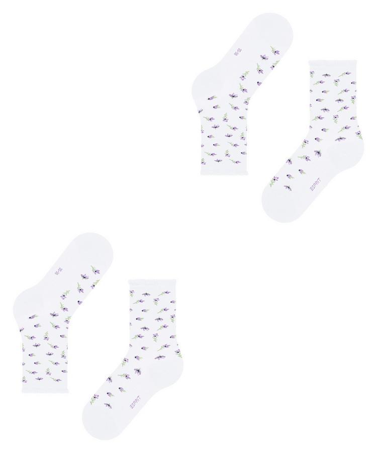 ESPRIT ESPRIT Petite Flowers SO  2-Pack Socken Damen - white (2000) - 2 | SportScheck