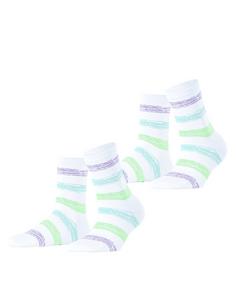ESPRIT Brushed Stripes SO 2-Pack Freizeitsocken Damen white (2000)