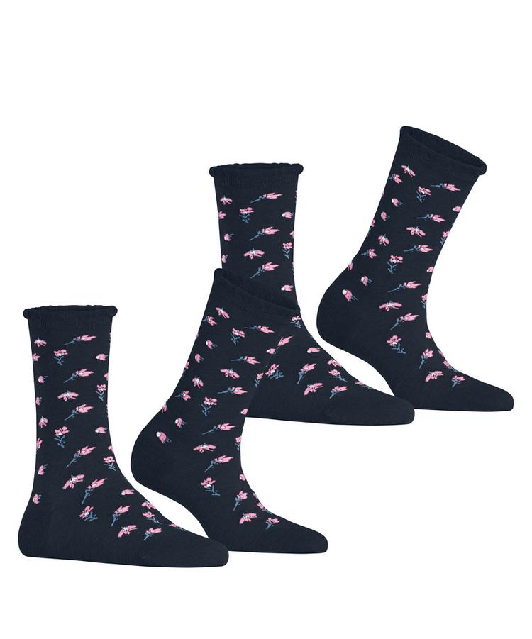 ESPRIT ESPRIT Petite Flowers 2-Pack Socken Damen - marine (6120) - 0 | SportScheck