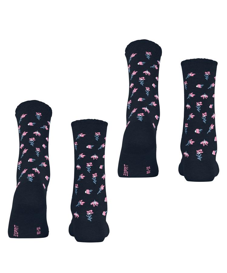 ESPRIT ESPRIT Petite Flowers 2-Pack Socken Damen - marine (6120) - 0 | SportScheck