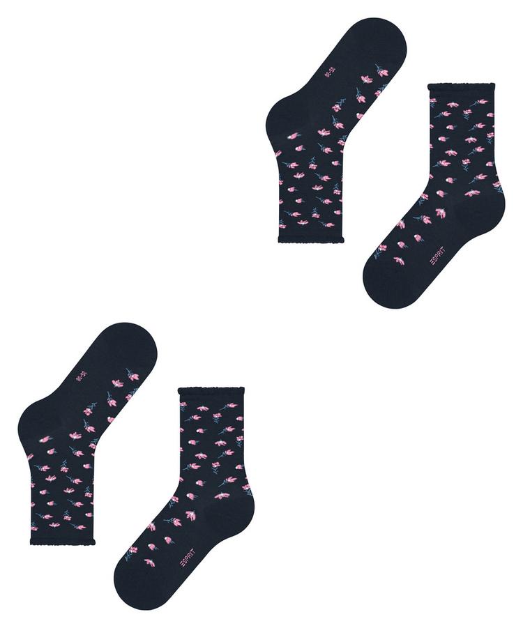 ESPRIT ESPRIT Petite Flowers 2-Pack Socken Damen - marine (6120) - 2 | SportScheck