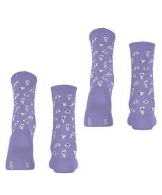 Rückansicht von ESPRIT Petite Flowers SO  2-Pack Freizeitsocken Damen thimble (6996)