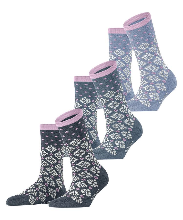 ESPRIT ESPRIT Norwegian  3-Pack Socken Damen - sortiment (0030) - 0 | SportScheck