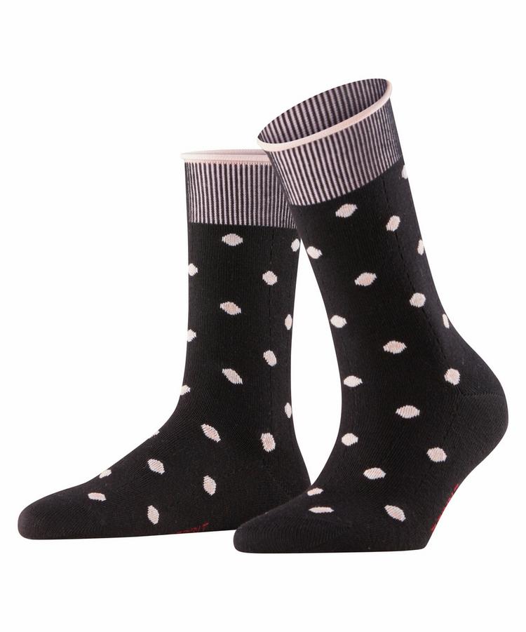 ESPRIT ESPRIT Rolled Cuff & Dots Socks Socken Damen - black (3000) - 0 | SportScheck