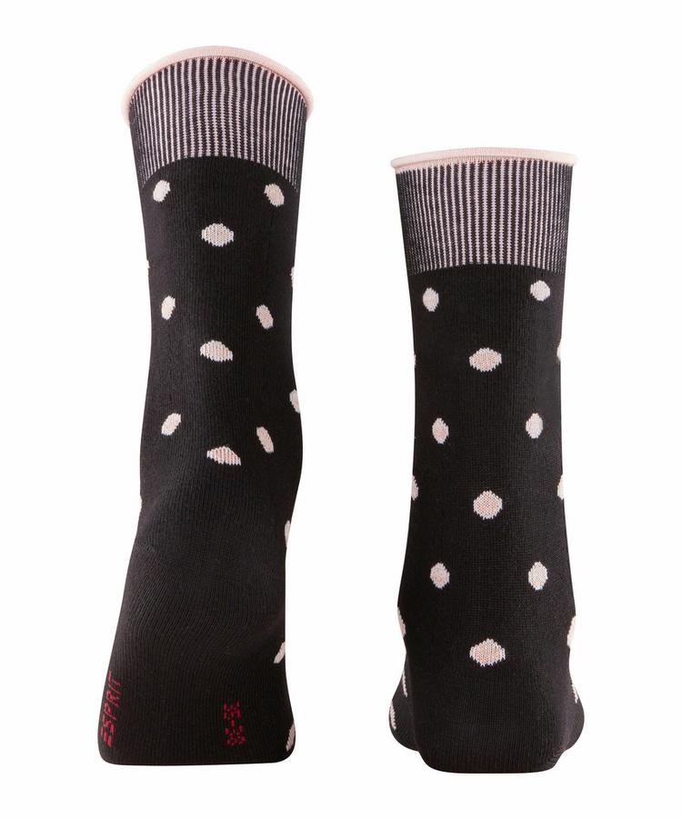 ESPRIT ESPRIT Rolled Cuff & Dots Socks Socken Damen - black (3000) - 0 | SportScheck