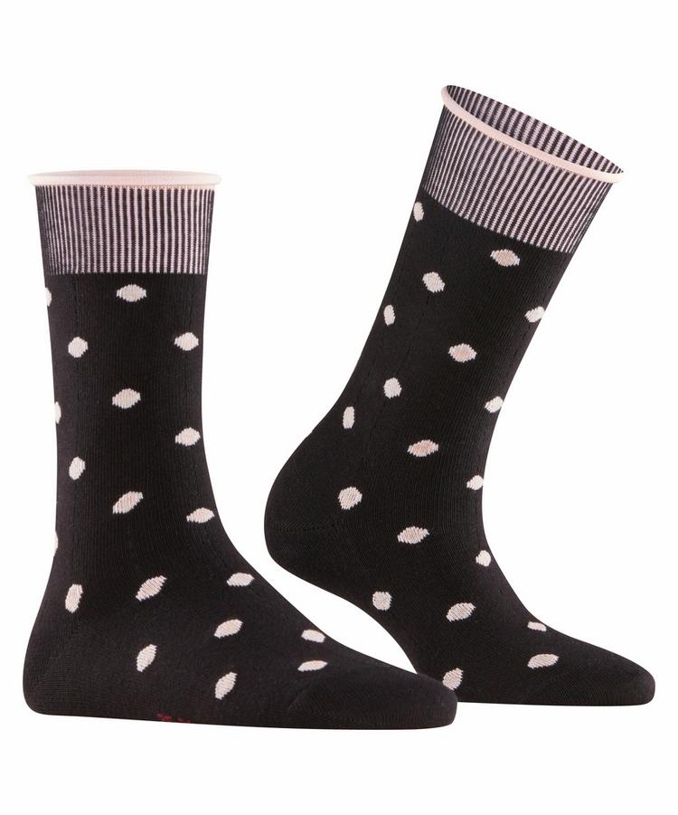 ESPRIT ESPRIT Rolled Cuff & Dots Socks Socken Damen - black (3000) - 0 | SportScheck