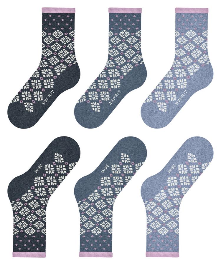 ESPRIT ESPRIT Norwegian  3-Pack Socken Damen - sortiment (0030) - 2 | SportScheck