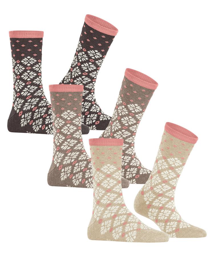 ESPRIT ESPRIT Norwegian  3-Pack Socken Damen - sortiment (0040) - 0 | SportScheck