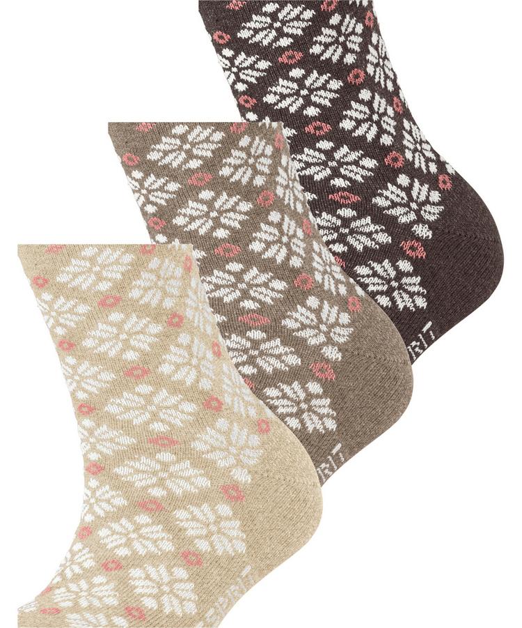 ESPRIT ESPRIT Norwegian  3-Pack Socken Damen - sortiment (0040) - 1 | SportScheck