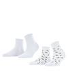 ESPRIT Mini Flower SSO  2-Pack Socken Damen - white (2000)
