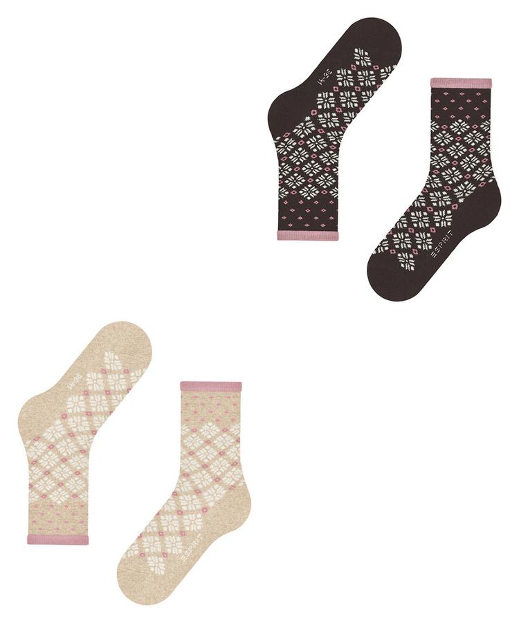 ESPRIT ESPRIT Norwegian SO  2-Pack Socken Damen - sortiment (0050) - 2 | SportScheck